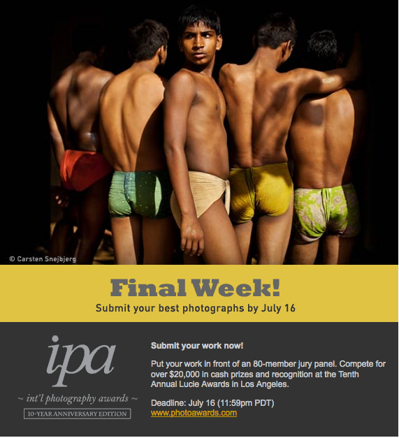 You are currently viewing Final Week for International Photography Awards Applications