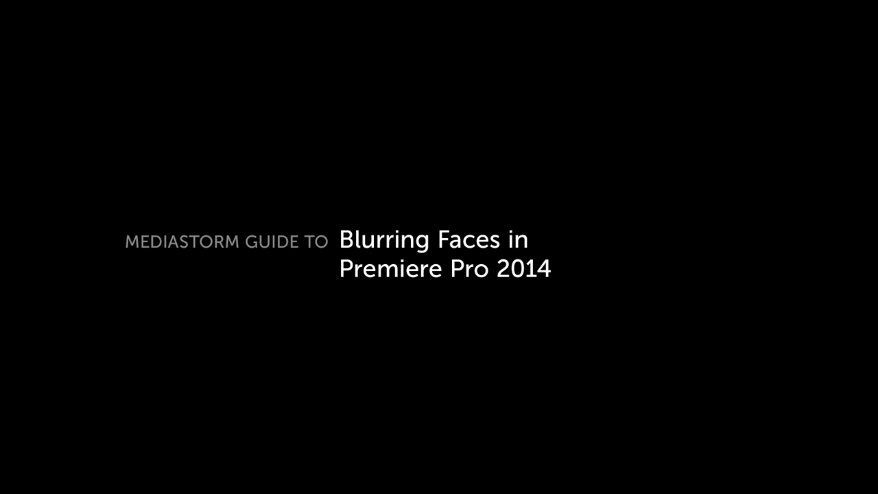 Read more about the article MediaStorm Guide to Blurring Faces in Premiere Pro 2014