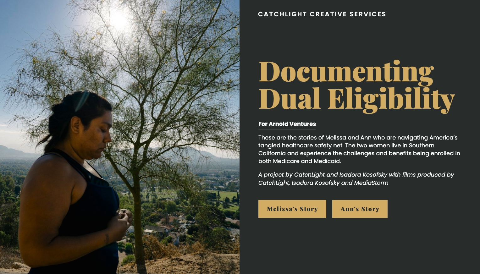 Read more about the article Documenting Dual-Eligibility with Isadora Kosofsky and CatchLight for Arnold Ventures