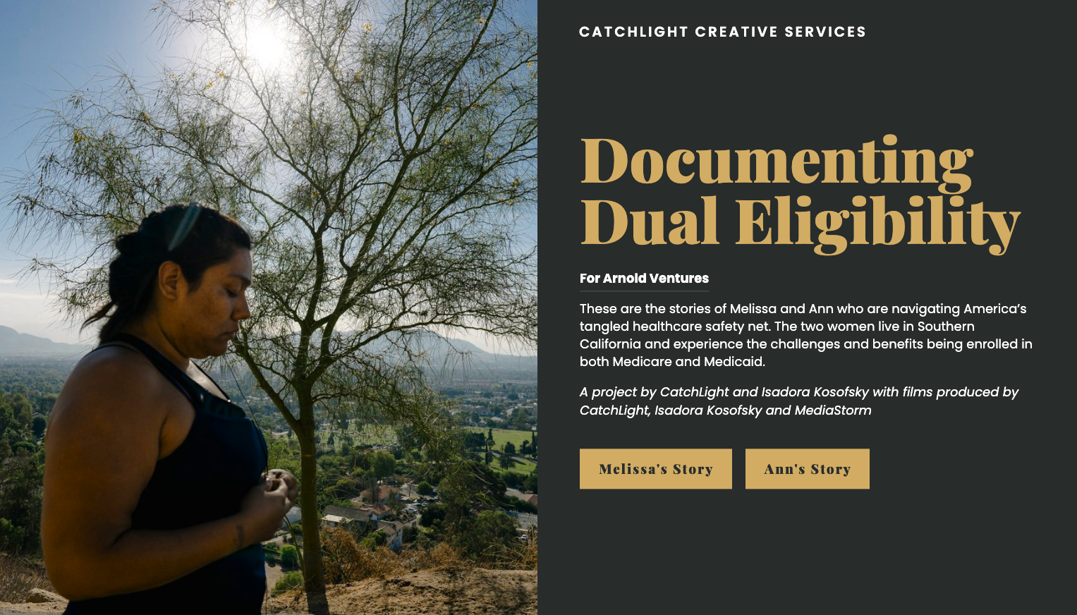 You are currently viewing Documenting Dual-Eligibility with Isadora Kosofsky and CatchLight for Arnold Ventures